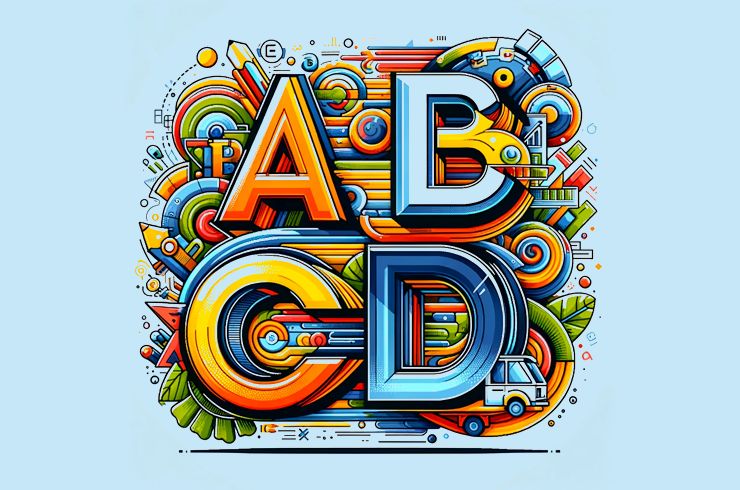 alfabet a b c d